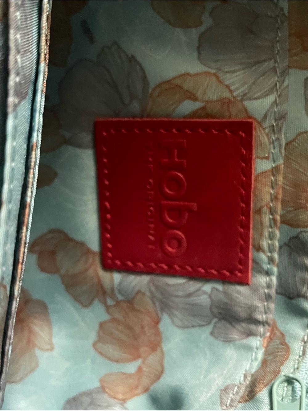 HOBO Teal Leather Crossbody Bag with Front Zip Pocket - Picture 4 of 11